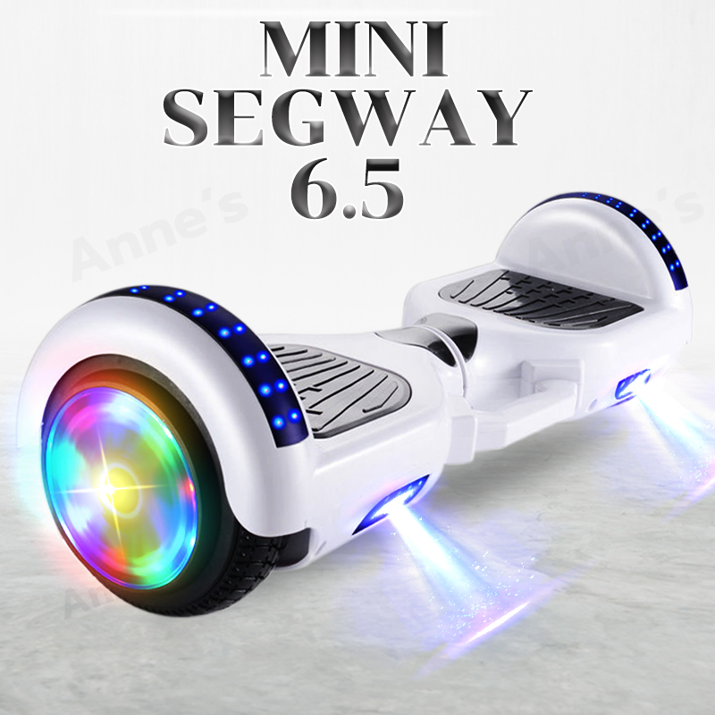 Mini Segway 6.5  มินิเซกเวย์,ฮาฟเวอร์บอร์,สมาร์ท บาลานซ์ วิลล์, สกู๊ตเตอร์ไฟฟ้า, รถยืนไฟฟ้า 2 ล้อ มีไฟ LED และลำโพงบลูทูธส
