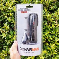 เครื่องโกนหนวด เครา แบบไร้สาย Cordless Beard & Mustache Trimmer Model GMT100R (ConairMAN®)