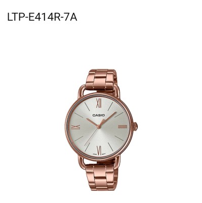 Casio แท้ 100% นาฬิกาผู้หญิง รุ่น LTP-E414R-7A สีโรสโกลด์ Casio แท้ 100% นาฬิกาผู้หญิง รุ่น LTP-E414R-7A สีโรสโกลด์
