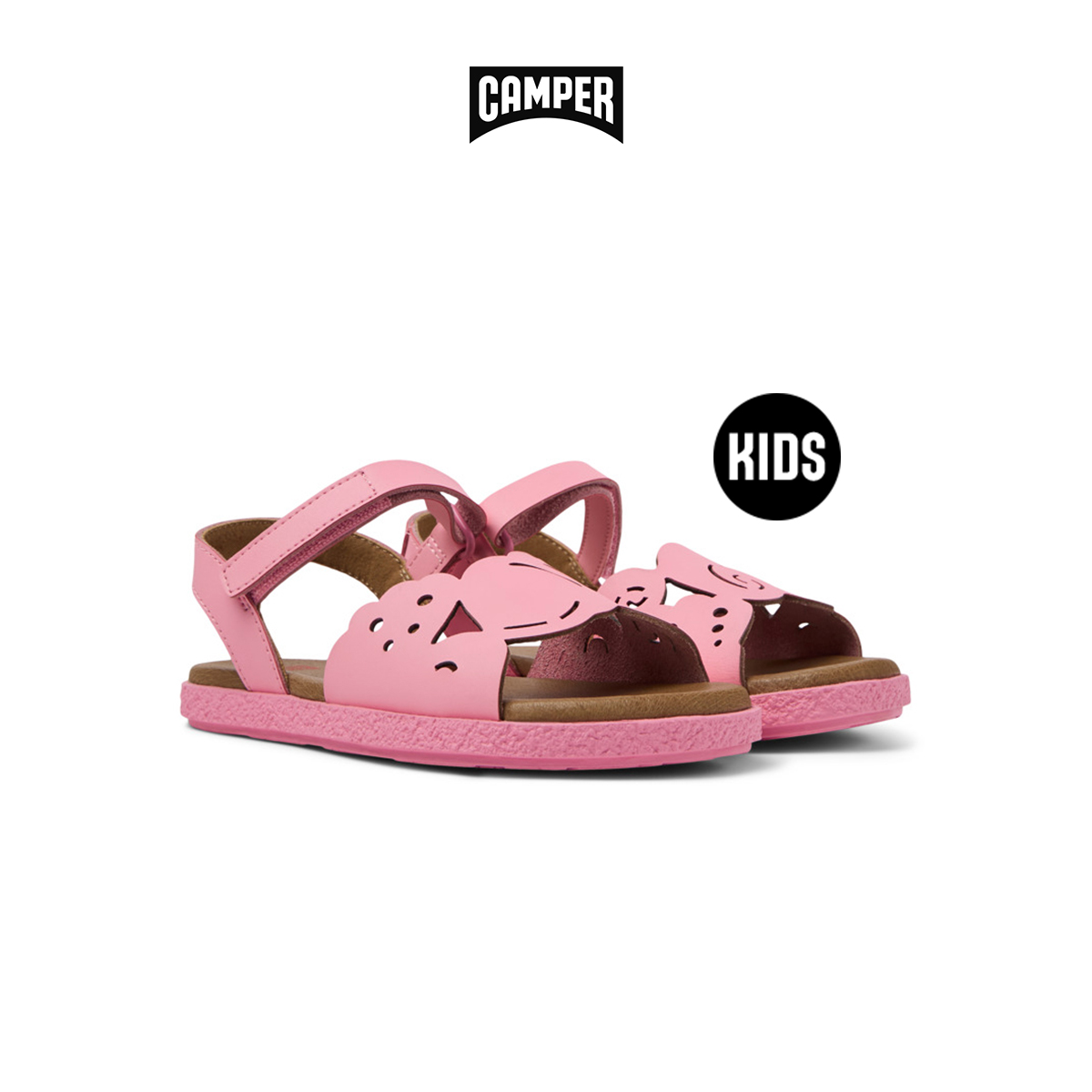 CAMPER รองเท้าแตะ เด็กผู้หญิง รุ่น TWS สีชมพู ( SAN - K800571-001 ) ราคา 3,550 บาท*ส่งฟรี