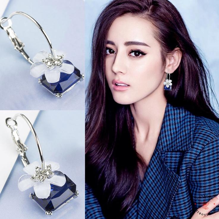 ꕥCatalog Accessoriesꕥ ต่างหูห่วงประดับเพชร ประดับติดเพชร  เหมาะกับทุกสไตล์การแต่งตัว