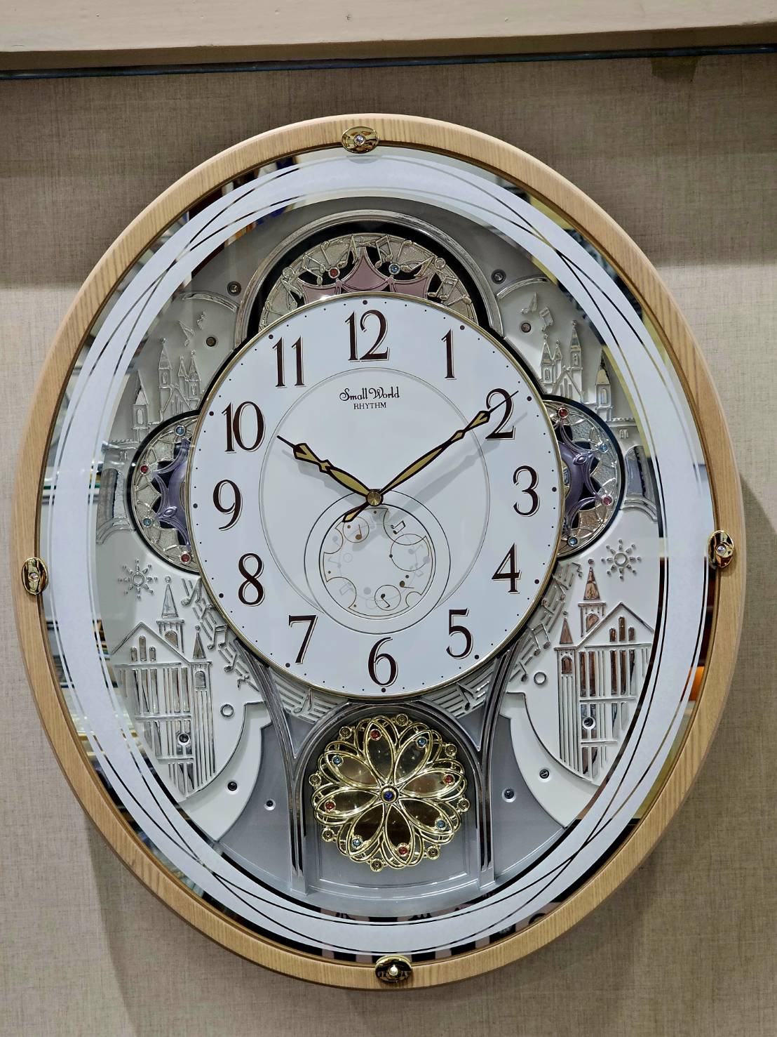 นาฬิกาแขวน RHYTHM รุ่น 4MH402WD13 12 Melodies / 6 x- mas รับประกัน 1ปี ราคา 20,000 บาท*ส่งฟรี