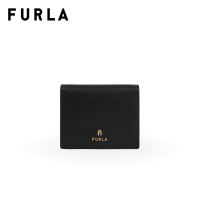 FURLA กระเป๋าสตางค์ผู้หญิง รุ่น CAMELIA S COMPACT WALLET BIFOLD COIN NERO