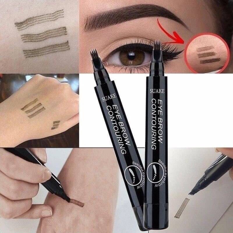 suake eye brow contouring ปากกาเขียนคิ้ว 4 มิติ เสมือนได้สักคิ้ว คิ้วสวยได้แบบไร้ซึ่งความเจ็บปวด เนื้อสีดูเป็นธรรมชาติ