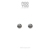 NooYoo ต่างหูสำหรับผิวแพ้ง่าย Ball 3และ 4 mm Surgical Steel (สีขาว/สีทอง)
