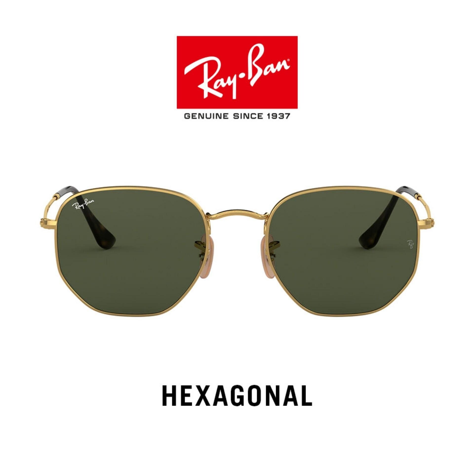 Ray-Ban Hexagonal - RB3548N 001  size 54 แว่นตากันแดด