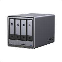 UGREEN NASync DXP4800 Plus 4-Bay Desktop NAS Intel Pentium Gold 8505 5-Core CPU 8GB DDR5 RAM 144TB SSD 1 * 10GbE 1 * 2.5GbE 2 * M.2 NVMe Slots 4K HDMI Network Attached Storage (Diskless) Model: 35260A