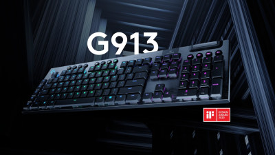 LOGITECH G913 LIGHTSPEED WIRELESS RGB MECHANICAL GAMING KEYBOARD
(CLICKY) LOGITECH G913 LIGHTSPEED WIRELESS RGB MECHANICAL GAMING KEYBOARD
(CLICKY)