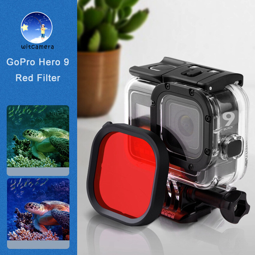 ฟิลเตอร์ สีแดง สำหรับ กล้อง GoPro Hero 9 ภาพสด สวย คมชัด เคสกล้อง ฟิลเตอร์ GoPro Hero 9 เคส กล้องแอ็คชั่น / Red Filter for GoPro Hero 9 Action Camera
