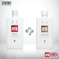 Autoglym Super Resin Polish 500 ml. น้ำยาขัดเคลือบเงาฟื้นฟูผิวสีรถยนต์ + Autoglym Extra Gloss Protection 500 ml. น้ำยาเคลือบเงาสร้างแผ่นฟิล์มป้องกันขนแมว