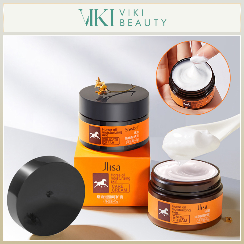 น้ำมันม้า ดูแลเท้า Jilsa 40g น้ำมันม้า ครีมทาเท้า ครีมทาเท้าแตก ผิวหยาบกร้าน foot cream ชุมชื่น บ...