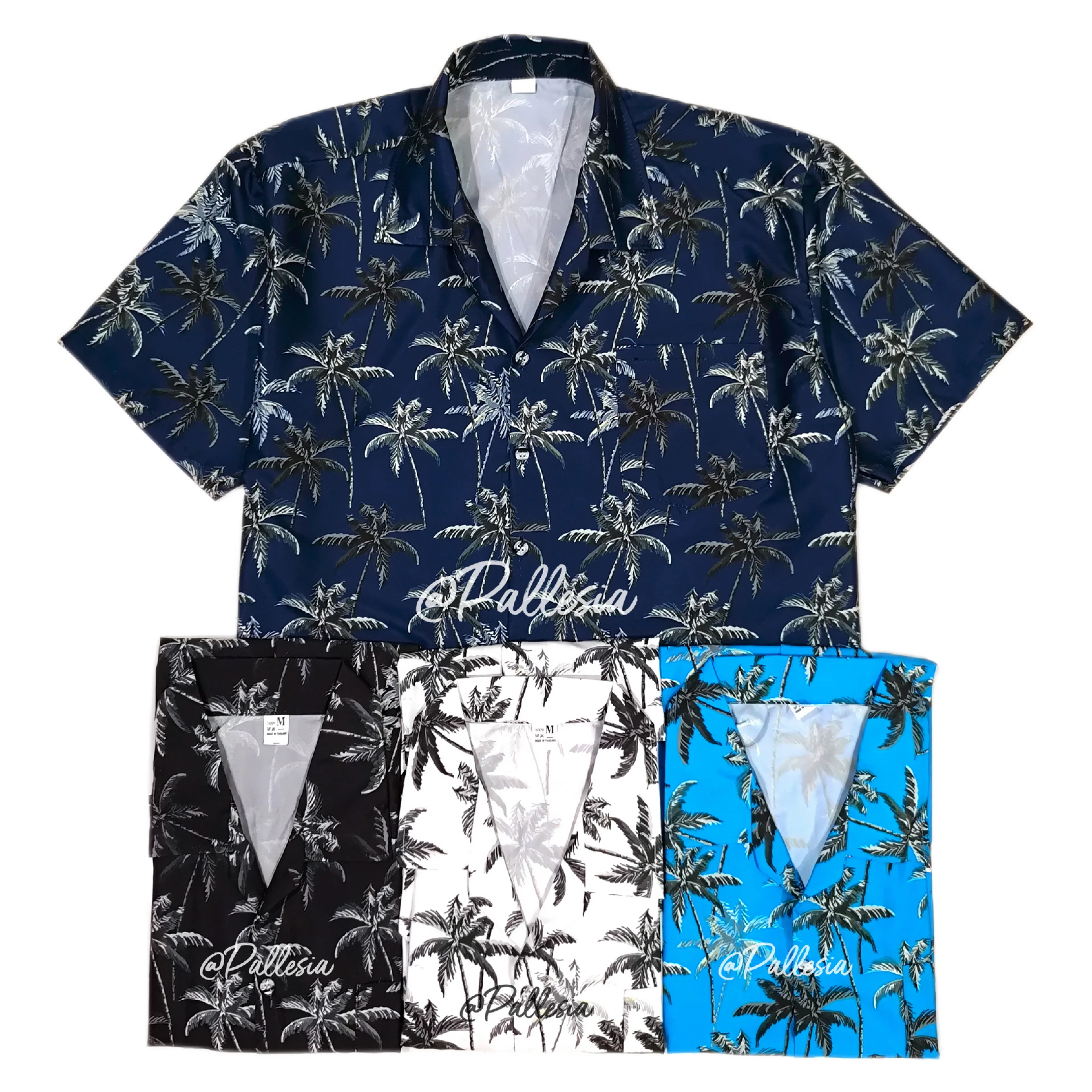 4 colors 4 size Casual shirt Hawaii shirt Flower shirt Size small Size big Hawaiian Shirt Aloha Italy Silk Holiday HW501