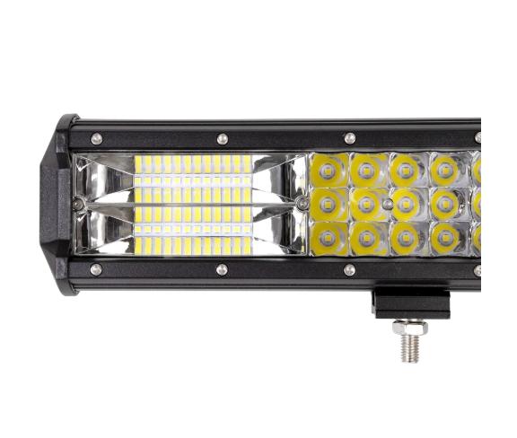 LED LIGHT BAR TRI ROW SPot FLOOD BEAM ไฟรถยนต์บาร์ยาว ไฟหน้ารถ ไฟรถส่องสว่าง 252W ขนาด 17 นิ้ว รุ่น SuperBright เเสงขาว จำนวน 1 ชิ้น