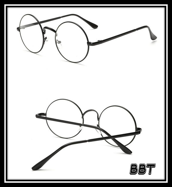 BBT Korea Design แว่นตากรองแสง กรอบสีดำ แว่นกรองแสง ทรงกลม งานพรีเมี่ยม (กรองแสงคอม กรองแสงมือถือ ถนอมสายตา) 902B