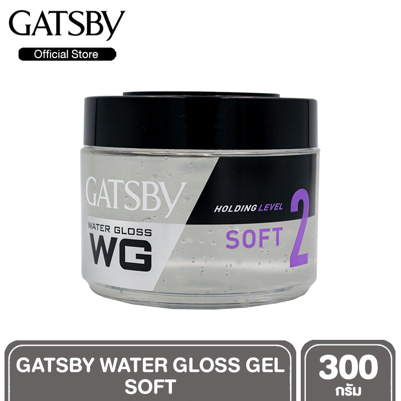 GATSBY WATER GLOSS แกสบี้ วอเตอร์ กลอส เจลจัดแต่งทรงผมสูตรน้ำ จัดแต่งทรงผมสไตล์เว็ทลุค 300 g. สูตร SOFT