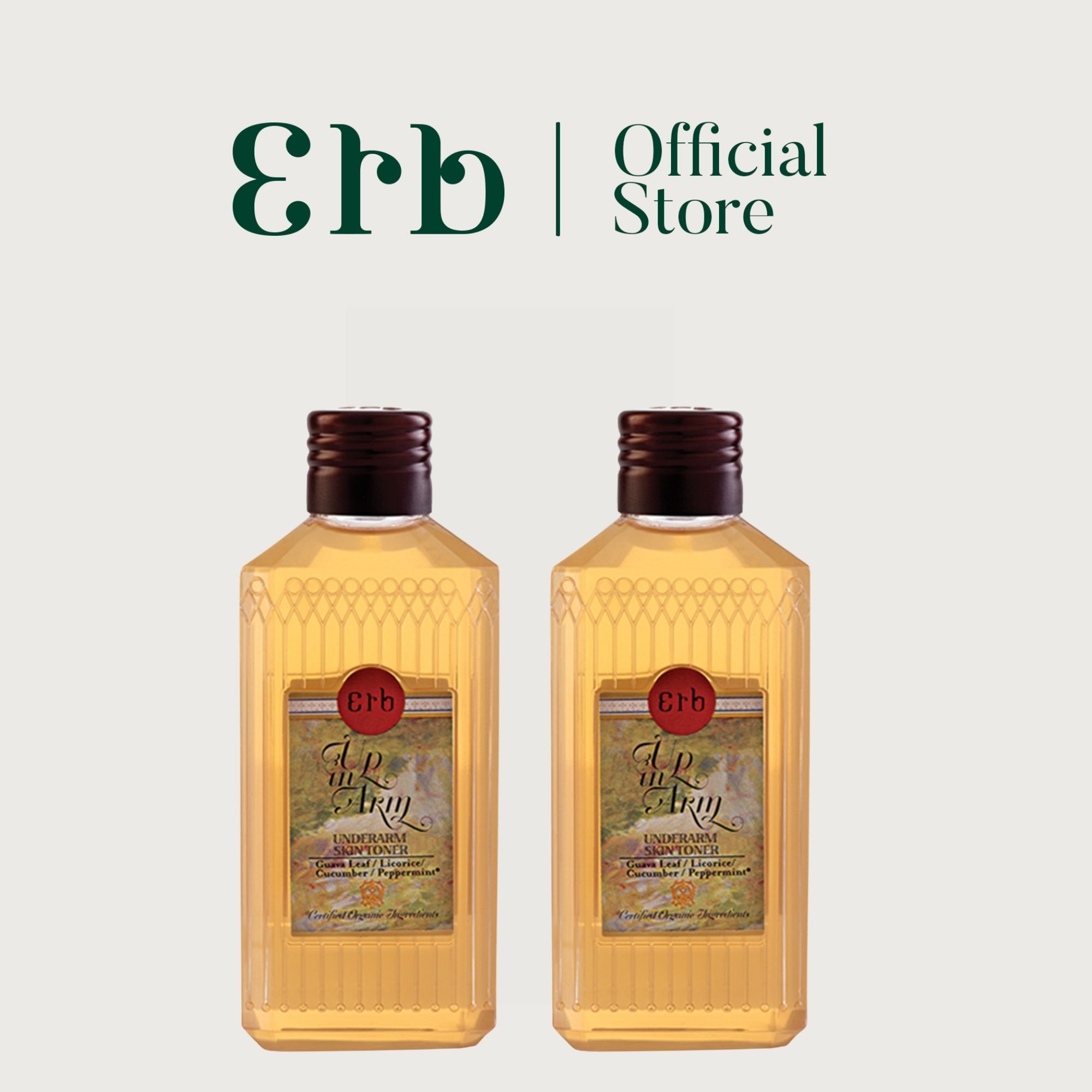 [Great Value Double Pack] Erb Double Underarm Skin Toner 100 Ml. (2Pcs) ราคา 1,200 บาท*ส่งฟรี