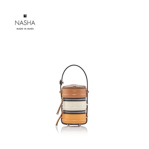 [ NASHA MADE IN MARS ] Baby Pinto | Bread กระเป๋าปิ่นโตจิ๋วหนังวัว มีสายสะพายยาว ราคา 7,990 บาท*ส่งฟรี