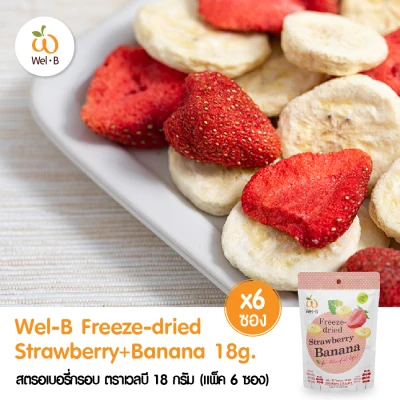 Wel-B FD Strawberry+Banana 16g.(Pack 12 pcs.)