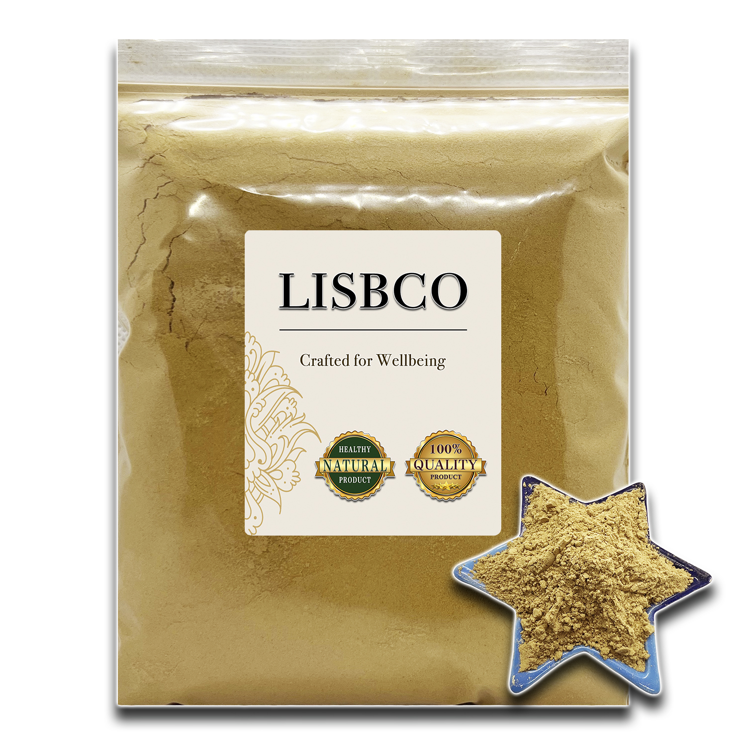 Ginger Powder 100% Healthy Herbal Tea Through a special clean production process Keeping the freshness of ginger to not lose nutrients that are beneficial to the body to fully benefit from ginger It is a purely natural LISBCO ราคา 143 บาท*ส่งฟรี