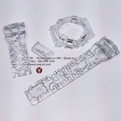 กรอบสาย G-SHOCK ใสไม่แท้ สกรีนลาย BAPE แบบใสจริงๆ ใส่ได้รับรุ่น GA-100 ,GA-110 ,GA-120 ,GD-100 ,GD-120 กรอบสาย G-SHOCK ใสไม่แท้ สกรีนลาย BAPE แบบใสจริงๆ ใส่ได้รับรุ่น GA-100 ,GA-110 ,GA-120 ,GD-100 ,GD-120