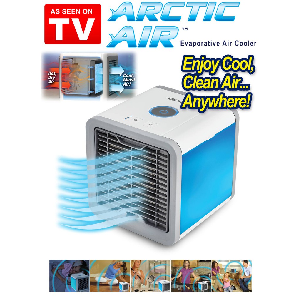 ?พร้อมส่ง? Arctic Mini Air Cooler เครื่องทำความเย็นมินิ เครื่องปรับอากาศและกรองอากาศขนาดเล็ก แอร์พกพาใช้สาย USB ตั้งโต๊ะขนาดเล็ก