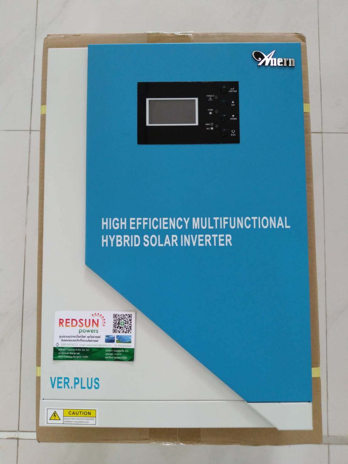 5.5Kw Anern Mppt Controller Inverter DC to AC Pure Sine Wave Hybrid Solar Inverter 5500W Inverter