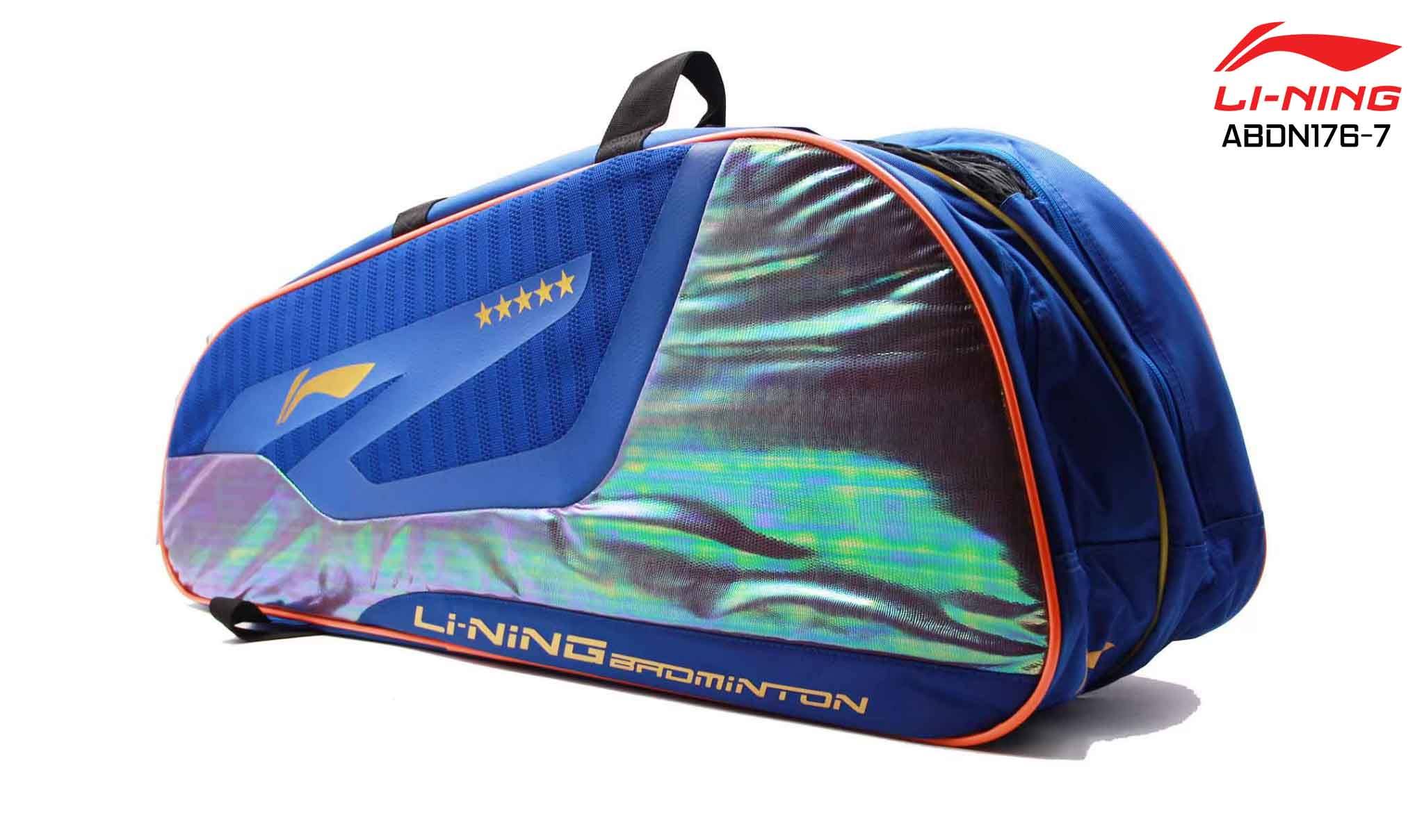 LI-NING กระเป๋าแบดมินตัน รุ่น (ABDN176-7) BLUE RACKET BAG 9 IN 1