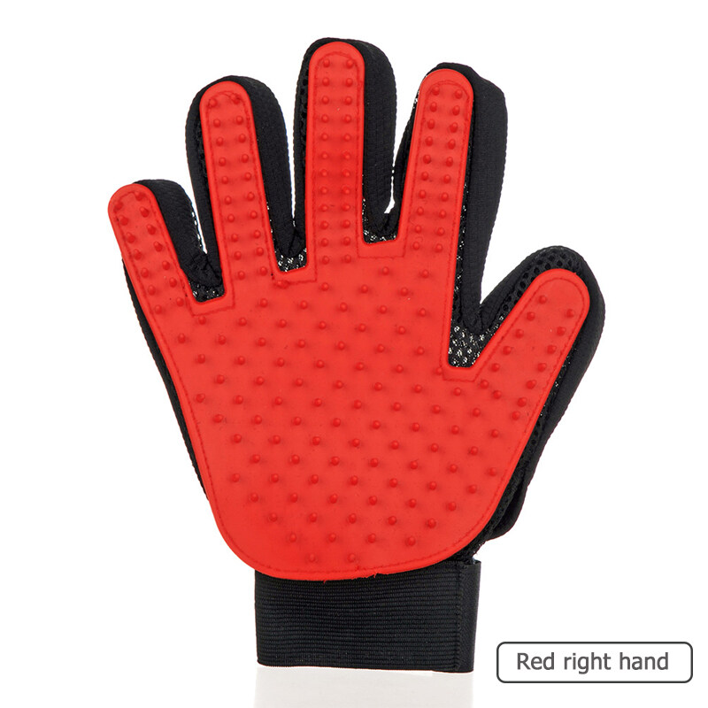 Pet Grooming Glove ถุงมือ แปรงขน ขนแมว ขนสุนัข มี 2 สี แปรงขนสุนัข หวีขนแมว หวีขนสุนัข