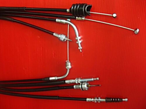 YAMAHA SR400 SR500 THROTTLE & BRAKE & SPEEDOMETER & CLUTCH CABLE SET #ชุดสายไฟ #สายคันเร่ง #สายเบรก #สายไมล์ #สายคลัทช์