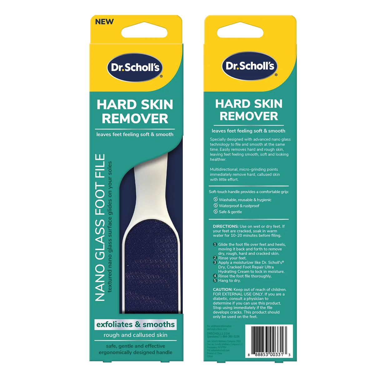 Dr. Scholl's Hard Skin Remover Nano Glass Foot File Dr. Scholl's Nano Glass Foot File Is a Foot File That Removes Hard and Rough Skin Around the Feet. Make the Skin Smooth and Even. ราคา 324 บาท*ส่งฟรี