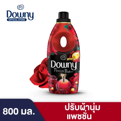 Downy Premium Parfum ดาวน์นี่ แพชชั่น น้ำยาปรับผ้านุ่ม สูตรเข้มข้นพิเศษ แบบเติม 800 มล. Concentrated Fabric softener 800 ml.