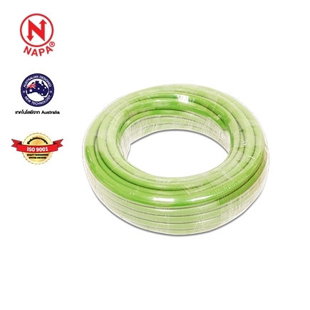 Napa Pvc Hose 5/8 20 M. Solid Bright Green Color, Highly Flexible and Strong. the Rubber Material Is Difficult to Bend. Can Be Used Outdoors Impact Resistant (002595) ราคา 239 บาท*ส่งฟรี