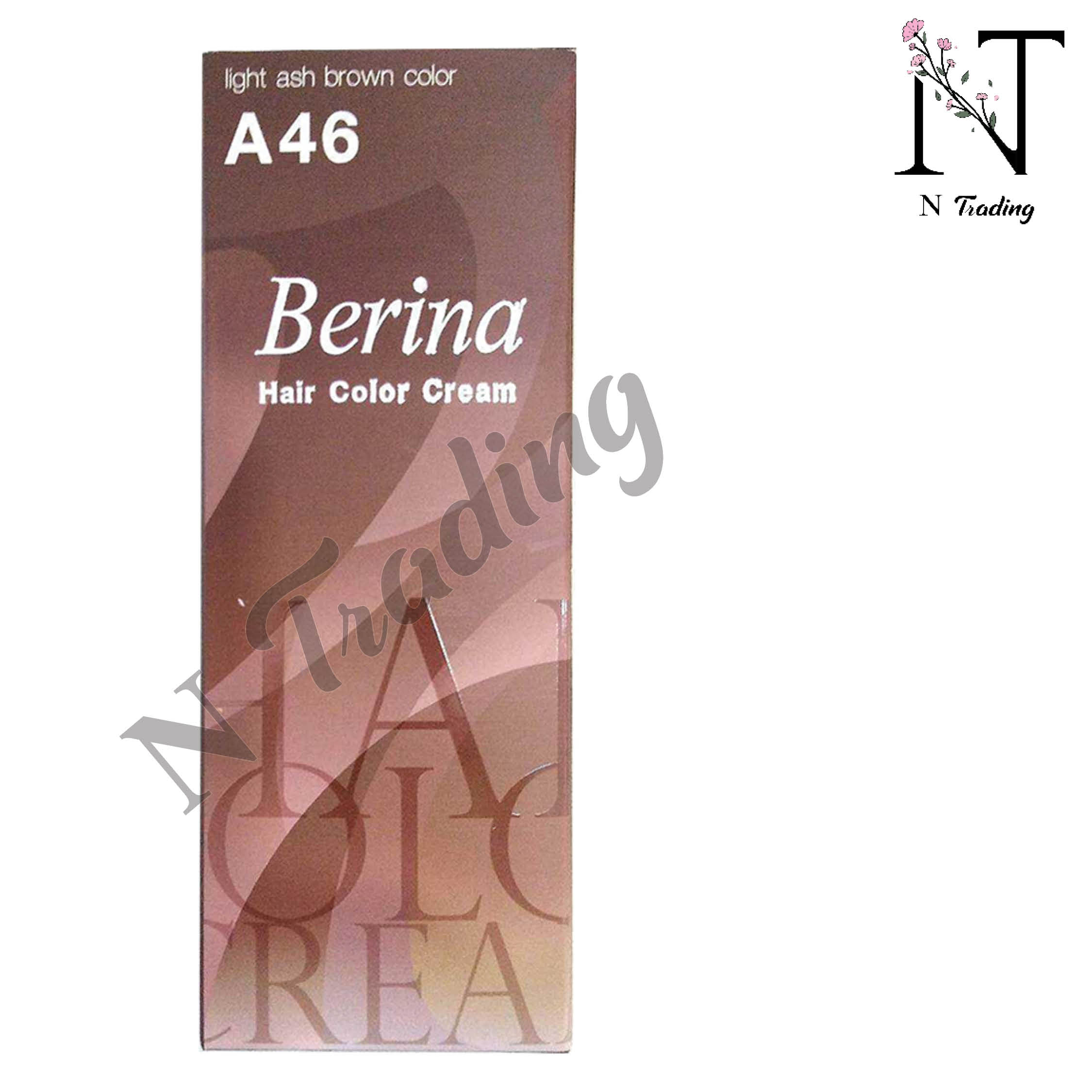 เบอริน่า ครีมย้อมผม / Berina Hair Color Cream ปริมาณสุทธิ 60 กรัม