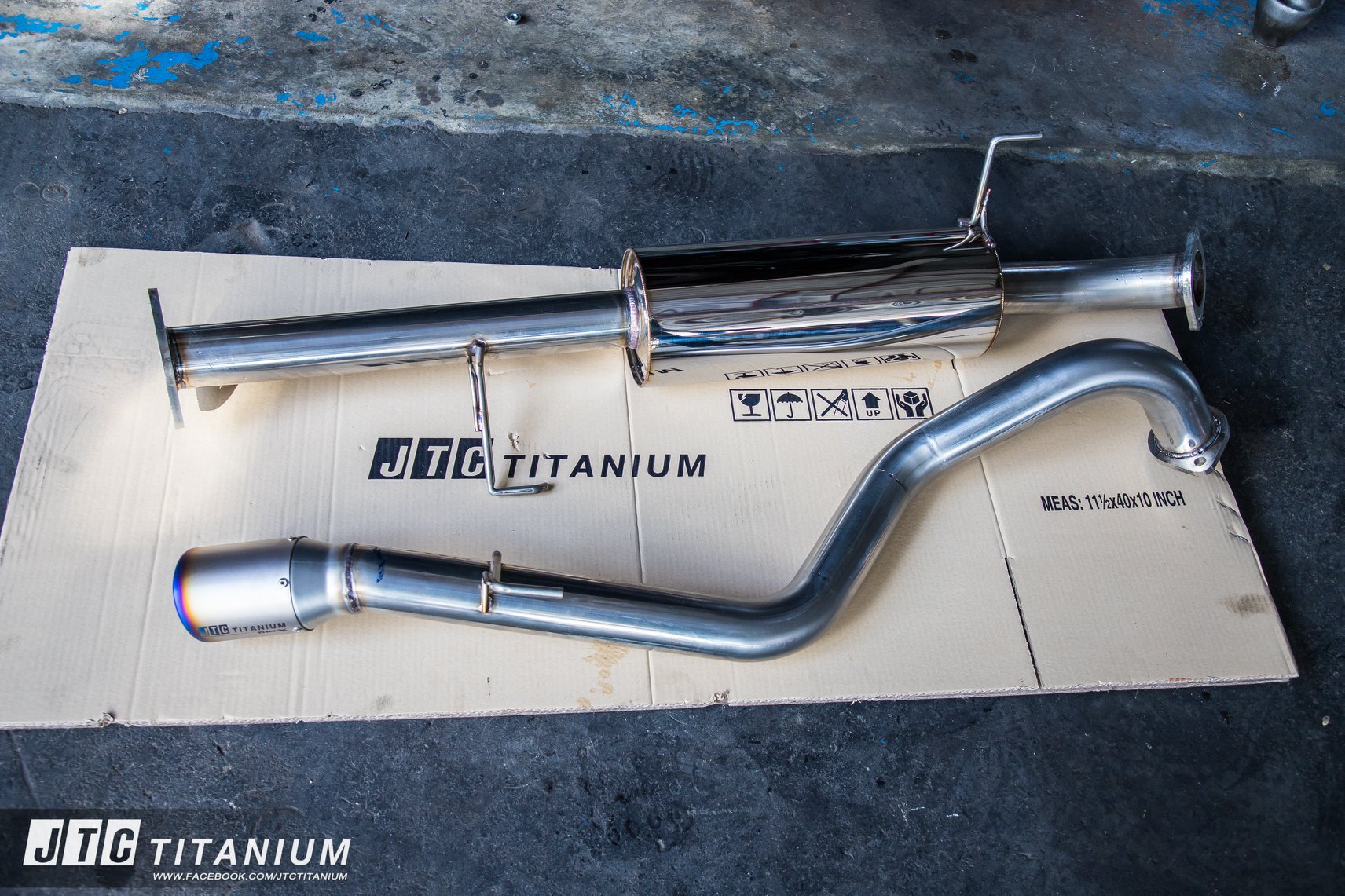 ท่อไอเสีย ชุดท่อตรงรุ่น ISUZU MU X งานแท้ JTC TITANIUM