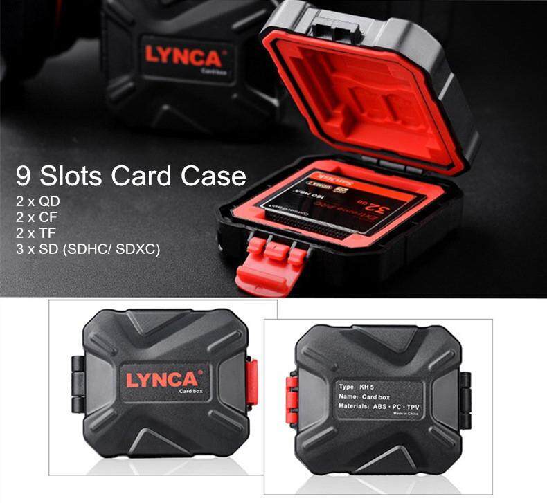 กล่องใส่เมมโมรี่การ์ด LYNCA MEMORY CARD BOX KH5 กันกระแทก/กันน้ำ (ได้ 9 ช่อง)