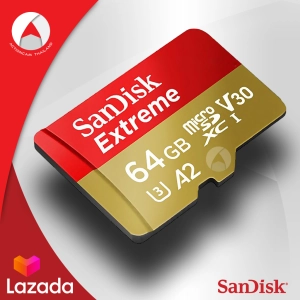 สินค้า sandisk Micro Sd Card Extreme 64GB A2 รุ่นใหม่ SDXC Class u3 อ่าน 160Mb/S เขียน 60Mb/S (SDSQXA2-064G-GN6MN) ไมโครเอสดีการ์ด แซนดิส เมมโมรี่ ใส่ แท็บเล็ต โทรศัพท์ มือถือ สมาร์ทโฟน Gopro 4, 5, 6 SJCAM ประกัน Lifetime ปี โดย Synnex