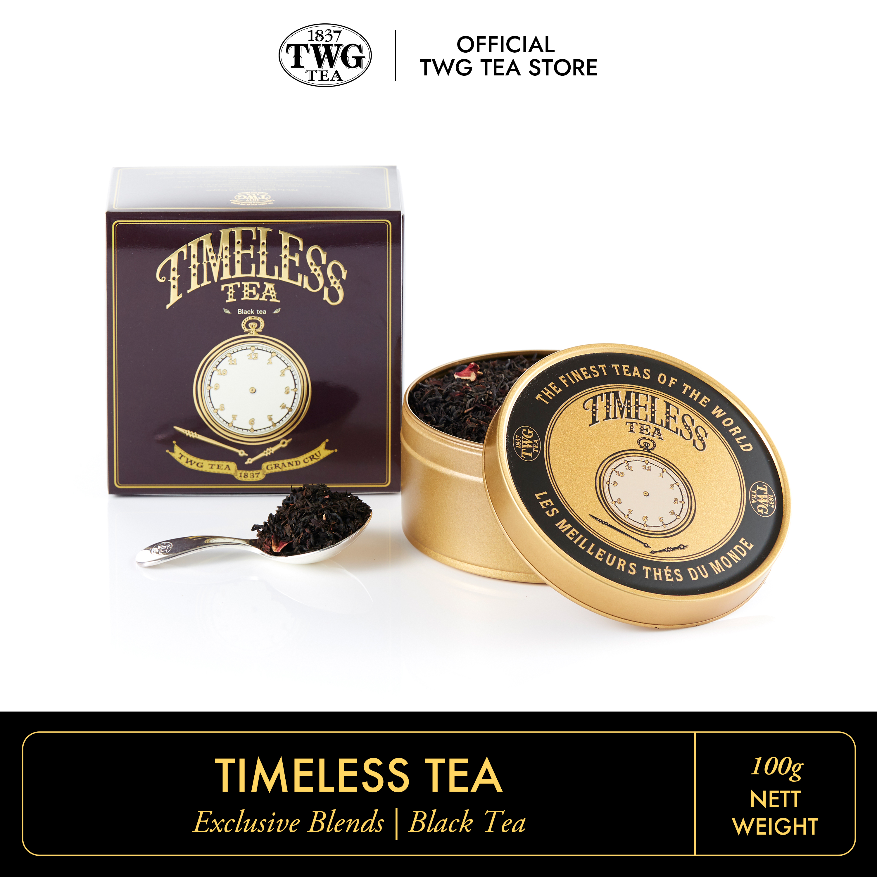 Twg Tea | Timeless Tea | Black Tea | Caviar Tea Tin Gift 100g / Tea Tee-Woo-Chi Black Tea Timeless Tea, Packaged 100 Grams ราคา 1,605 บาท*ส่งฟรี