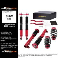 E36 โช๊คอัพปรับเกลียว Coilovers 24 ระดับ สำหรับ BMW 3 Series E36 M3 1991-1999 318is 323i 325ic 328i โช๊คหน้า ชุดโหลดแต่งรถ