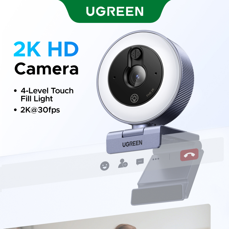 Ugreen 1080P Full Hd Webcam With Dual Noise-Canceling Microphones