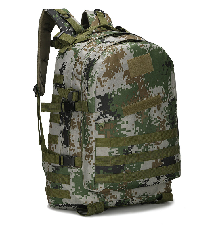 กระเป๋าทรงทหารลายพราง สำหรับผู้ชาย กระเป๋าเป้เดินป่า กระเป๋าเป้สะพายหลัง สำหรับเดินป่า, ปีนเขา, แคมป์ปิ้ง สไตล์ PUBG (BAG001)