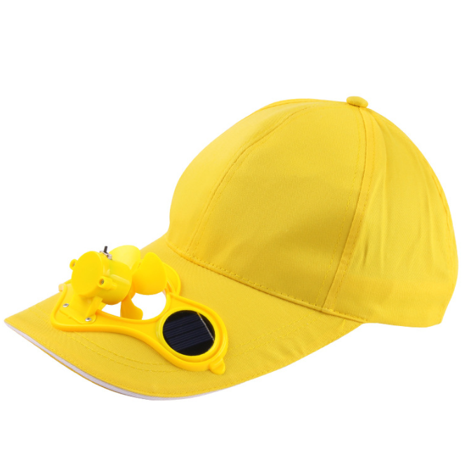 หมวกพัดลม หมวดแก๊ป หมวพัดลมพลังงานแสงอาทิตย์ไม่ต้องมีแบต หมวกโซล่าเซลล์