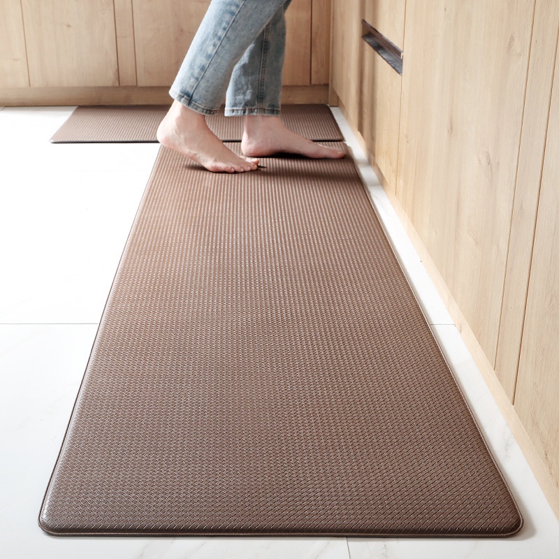 【Zhaozhao】PVC พรม กันน้ำ กันน้ำมัน กันเพรียง พรมปูพื้น แผ่นรองฝ่าเท้า พรมห้องครัว ครัว พรมหินเช็ดเท้า 75/150CM Floor Mat