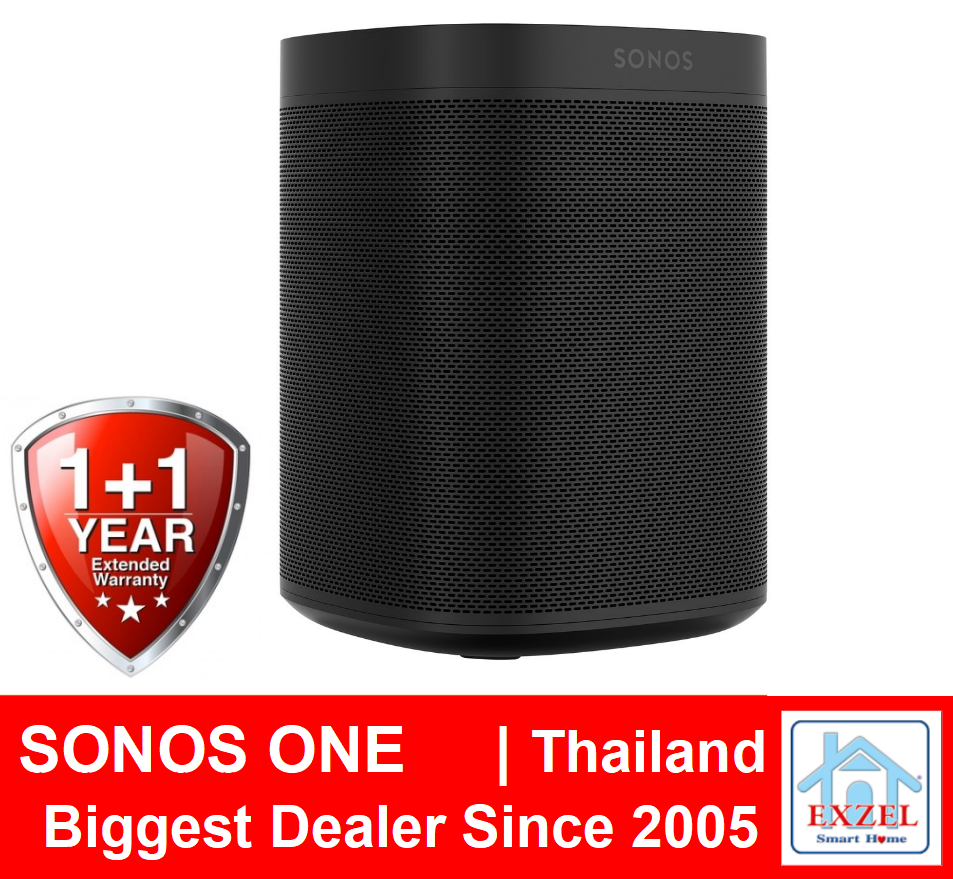 Sonos One Gen 2, Gen2 : 1Yr + 1 Extra Yr Warranty | Fast 1 Day Ship Out - Thailand Biggest Installer Since 2005 | Black / White - Get 1% Off if Buy 2