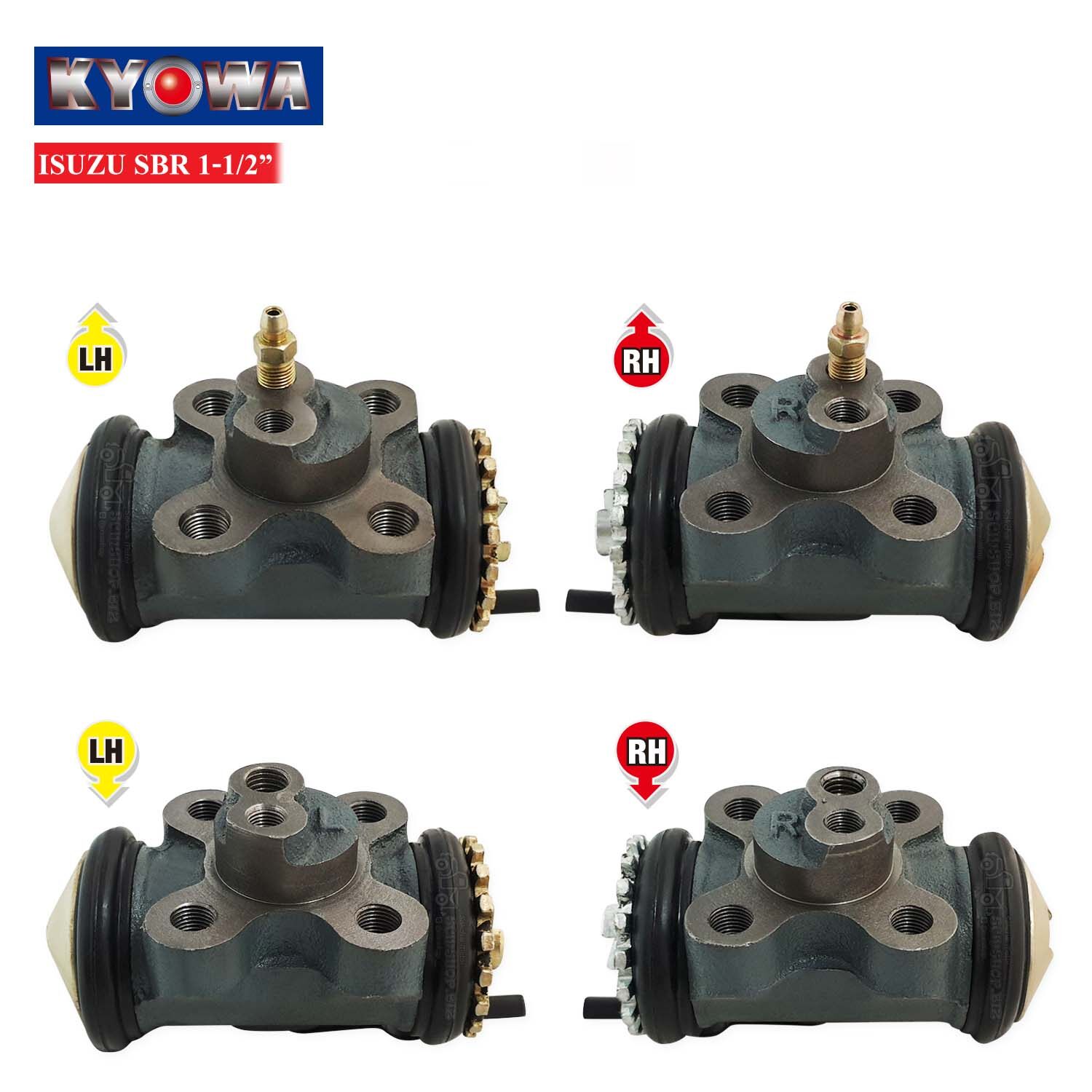 KYOWA กระบอกเบรคหลัง ISUZU SBR 1-1/2 RH-LH ข้างขวา-ซ้าย,บน-ล่าง(1-47600-090/091/092/093-1) 1คันรถ ราคา 5,200 บาท*ส่งฟรี