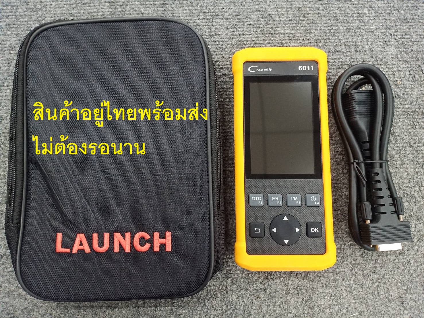 Launch Creader 6011 scaner OBD2 เครื่องสแกนโค้ดรถยนต์(แถมฟรีโค้ดแปลไทย) สแกน 4 ระบบ ENGINE,ABS,AT,SRS เครื่องสแกนโค้ดOBD2 เครื่องวิเคราะห์ปัญหารถยนต์