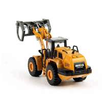 HUINA 1716 โมเดลรถคีบไม้ Log Loader 1:50 Alloy Diecast งานจำลองก่อสร้าง