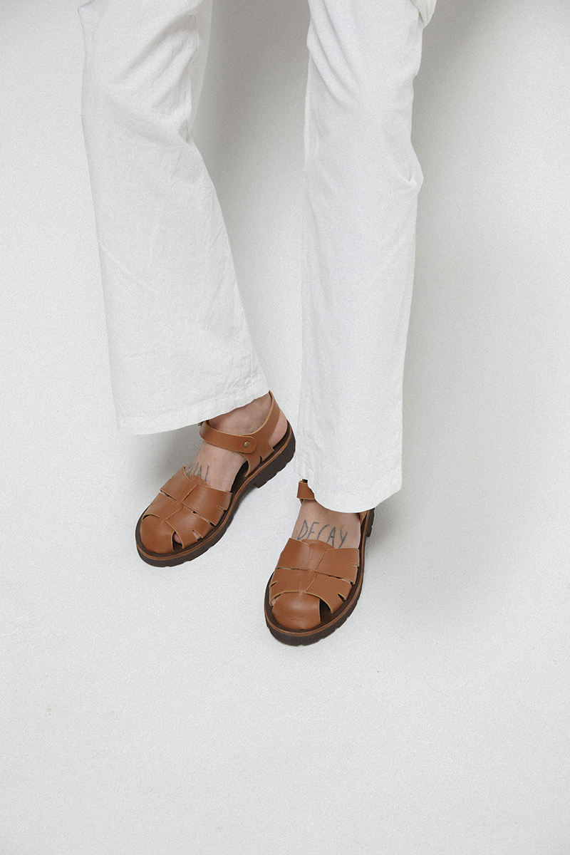 Copse Leather Shoes Rose Sandals - Tobacco (Pre-Order) ราคา 3,790 บาท*ส่งฟรี