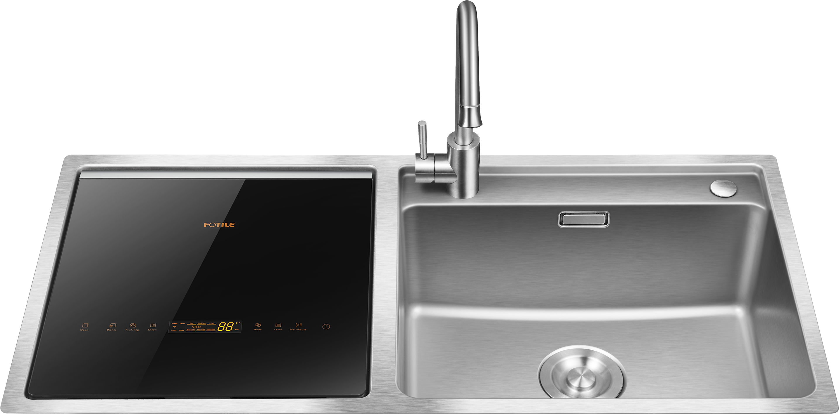 FOTILE Dishwasher built in + Sink SD2F-P1X 3 in 1 Clean veg fruit utensil Remove 99.99% of germ Remove chemical pesticide Compact size ราคา 55,900 บาท*ส่งฟรี