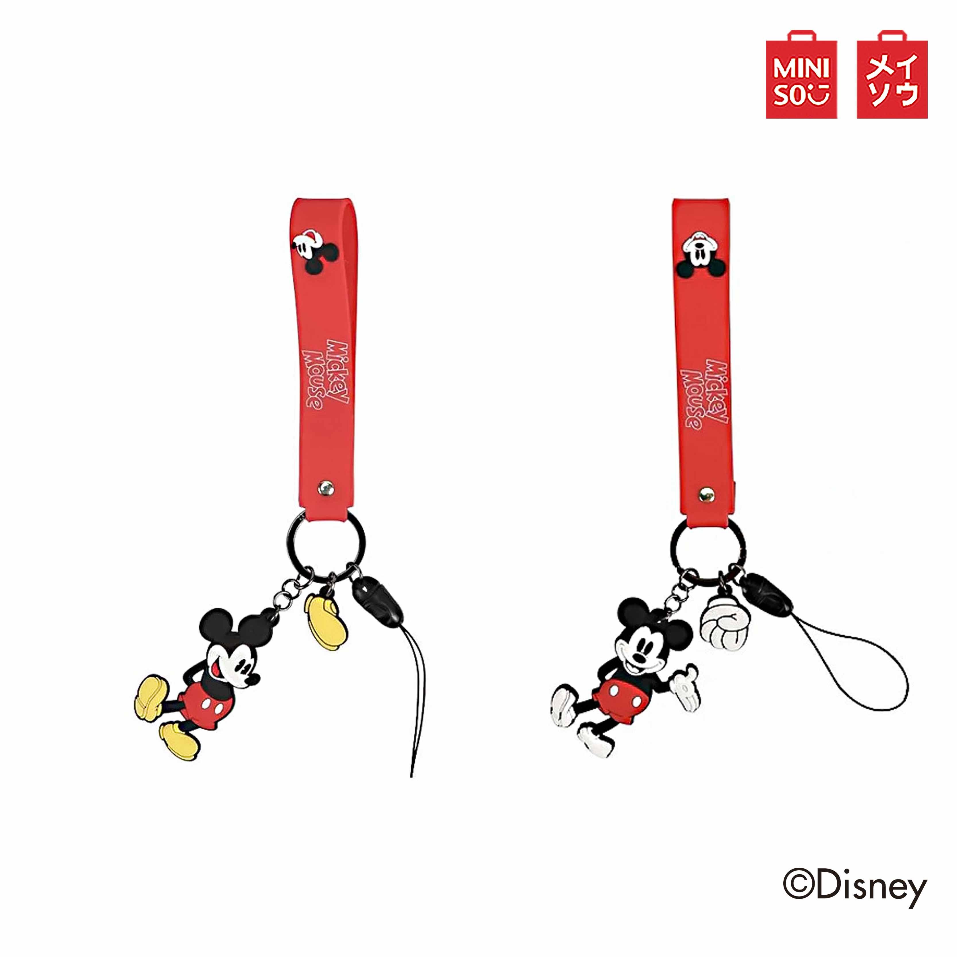 MINISO ที่ห้อยกระเป๋า โทรศัพท์มือถือ Mickey Mouse Family Collection