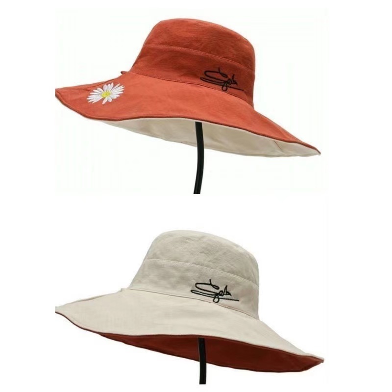 BeautyShop4337  ⚠️หมวกกกันแดด หมวกเชือก หมวกบักเก็ต BUCKET GDหมวกบักเก็ต2ด้าน